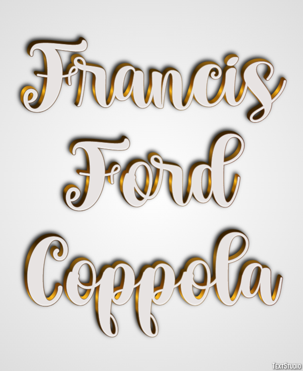 Francis Ford Coppola Text Effect