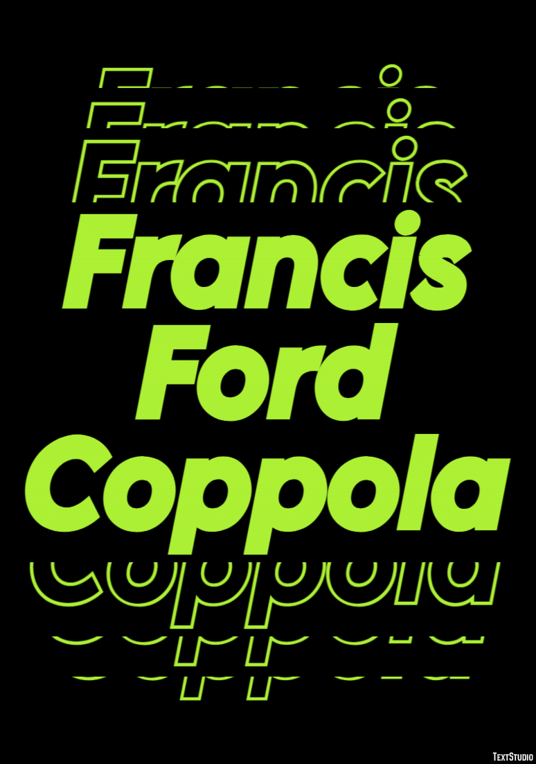 Francis Ford Coppola Text Effect
