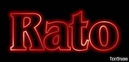 Rato Efecto de Texto