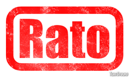 Rato Efecto de Texto
