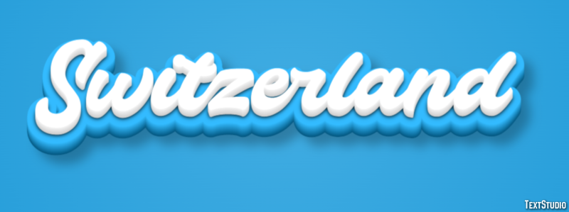 Switzerland Text Effect