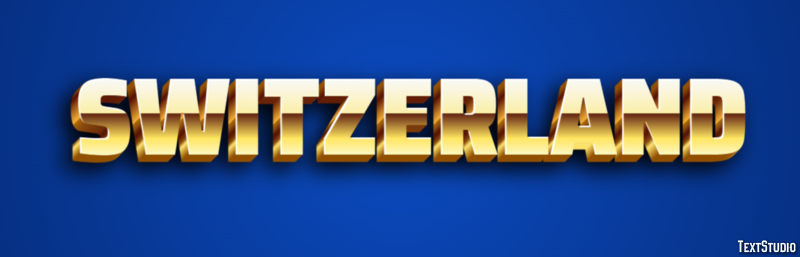 Switzerland Text Effect