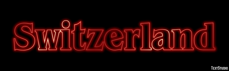 Switzerland Text Effect