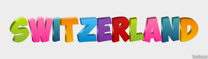 Switzerland Text Effect