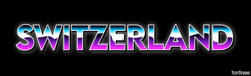 Switzerland Text Effect