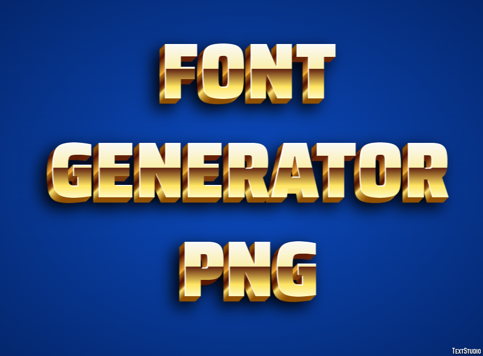 Font Generator Png Efekt tekstowy