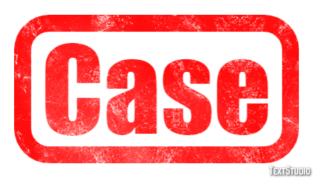 Case Text effect