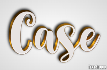 Case Text effect