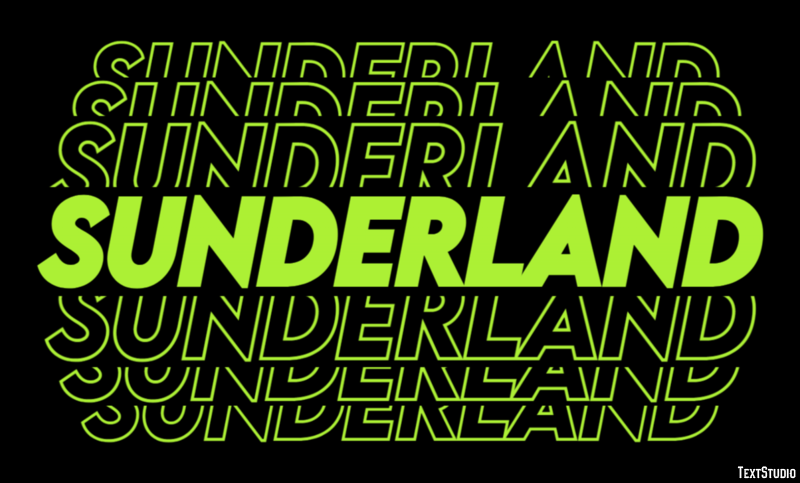 Sunderland Efekt tekstowy