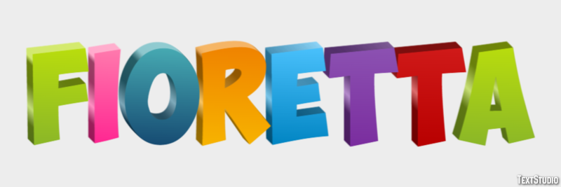 Fioretta Effetto testo