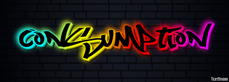 Consumption Text Effect