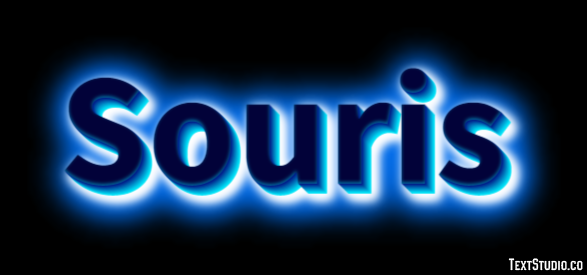 Souris Tekst Effect