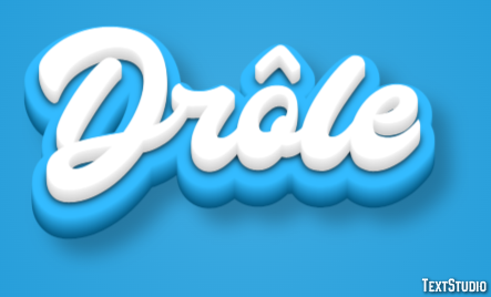 Drôle Text Effect