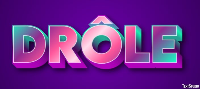 Drôle Text Effect