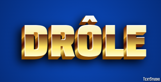 Drôle Text Effect