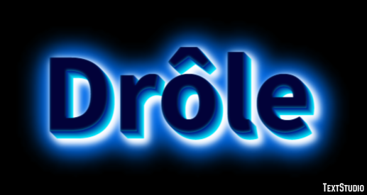Drôle Text Effect