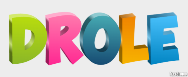 Drôle Text Effect