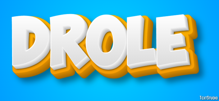Drôle Text Effect