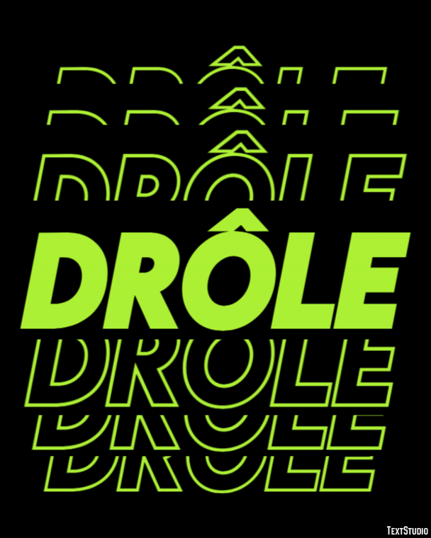 Drôle Text Effect