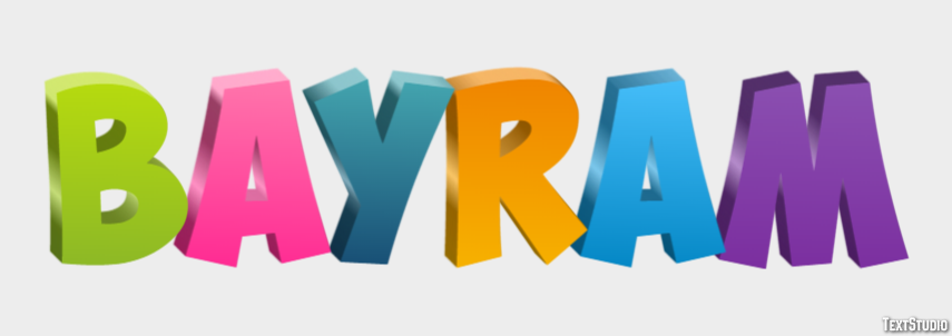 Bayram Efecto de Texto