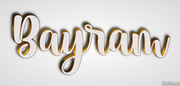 Bayram Texteffekt