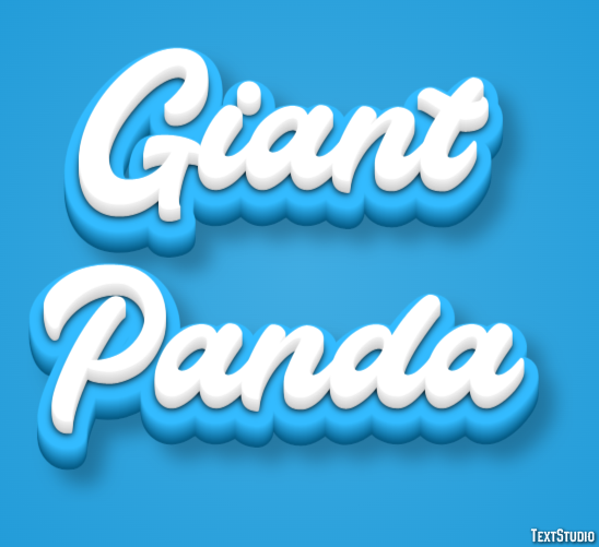Giant Panda Tekst Effect