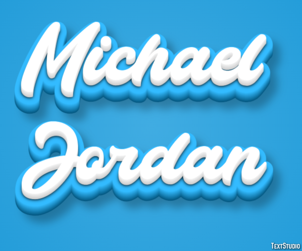 Michael Jordan Efecto de Texto