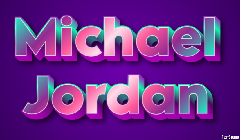 Michael Jordan Эффект текста