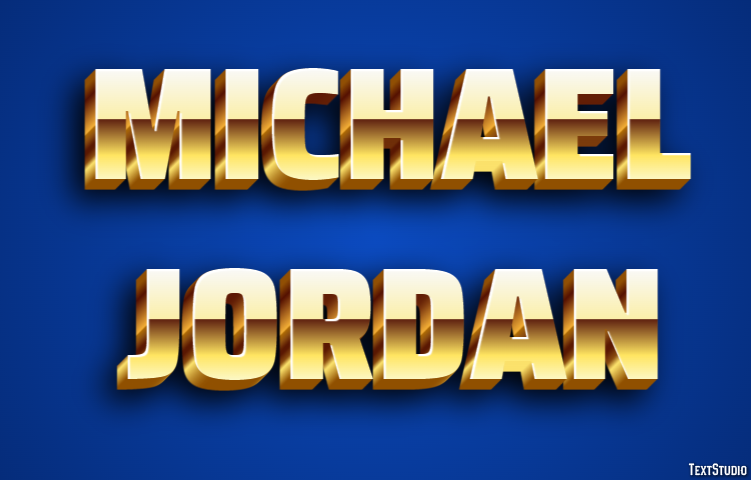 Michael Jordan Text Effect