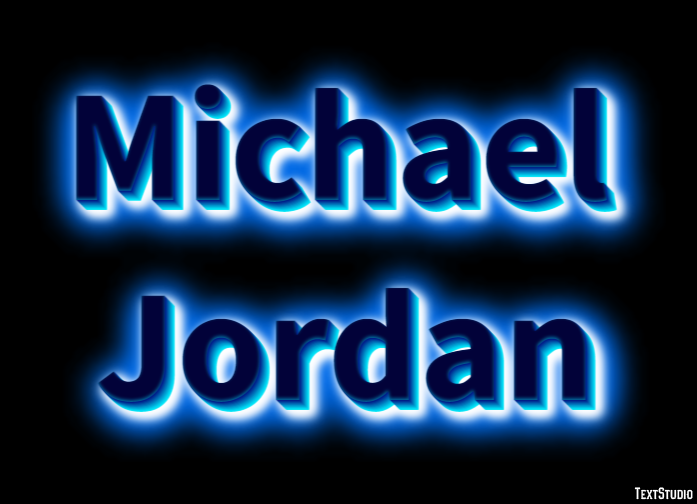 Michael Jordan Efecto de Texto
