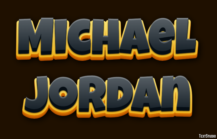 Michael Jordan Text Effect