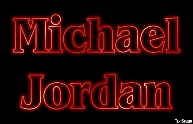 Michael Jordan Efecto de Texto