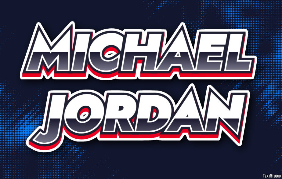 Michael Jordan Efecto de Texto