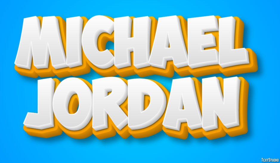 Michael Jordan Text Effect