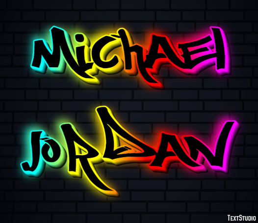 Michael Jordan Efecto de Texto