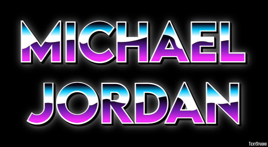 Michael Jordan Text Effect