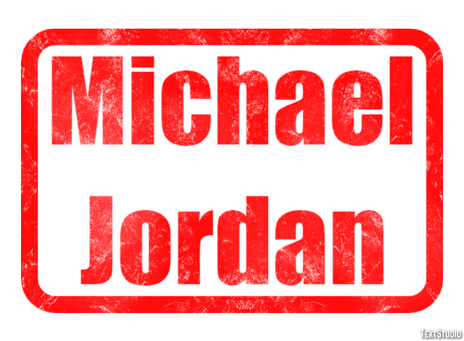 Michael Jordan Efecto de Texto