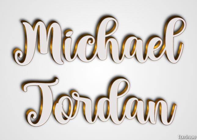 Michael Jordan Text Effect
