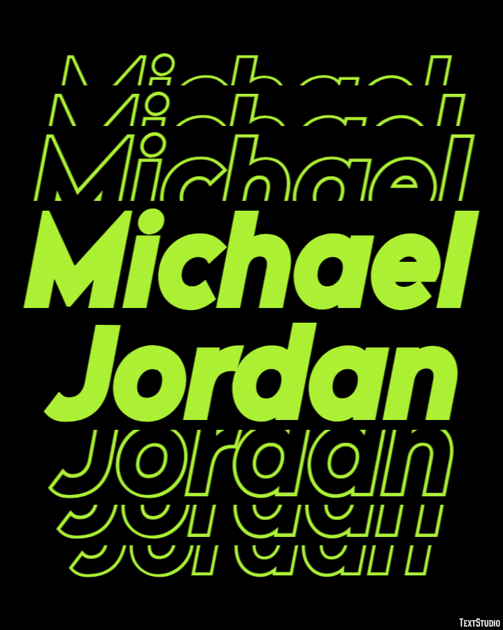 Michael Jordan Efecto de Texto