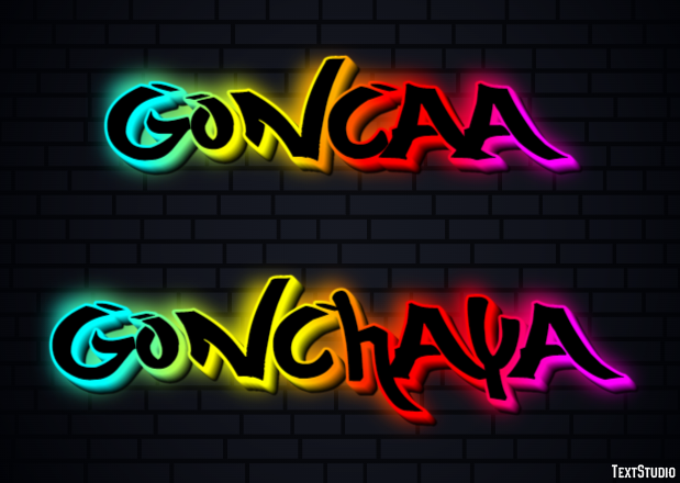 гончая gonchaya Текстовый эффект