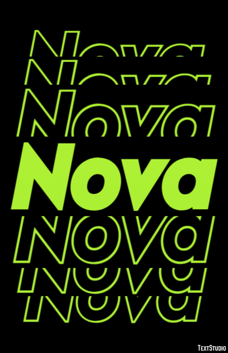 Nova Efekt tekstowy