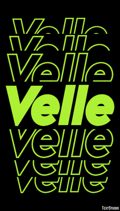 Velle Efecto de Texto