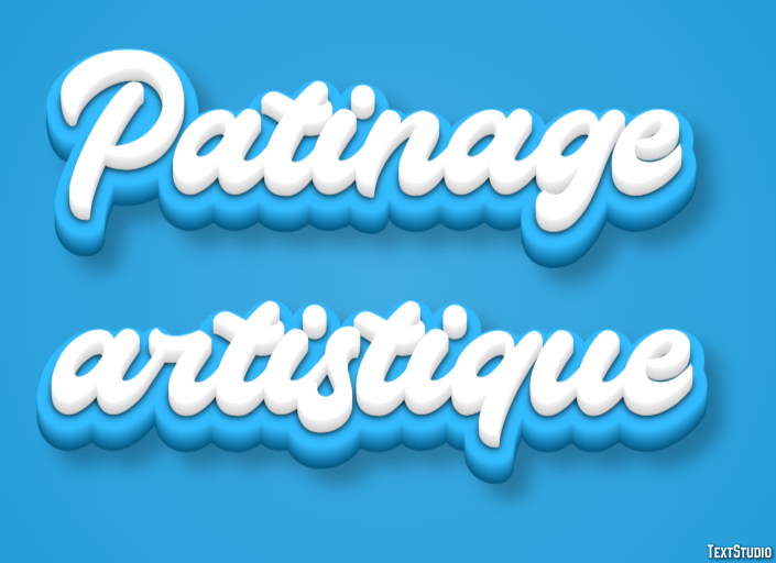 Patinage artistique Text Effect