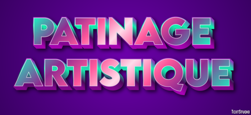 Patinage artistique Efekt tekstowy