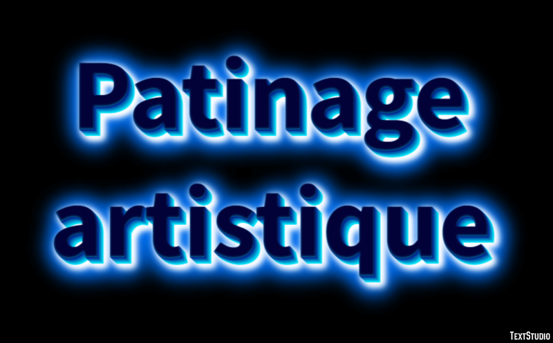 Patinage artistique Effet de texte