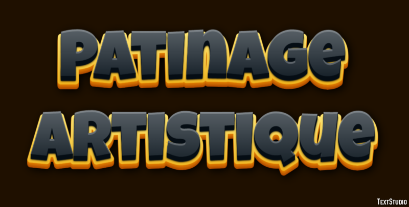 Patinage artistique Text Effect