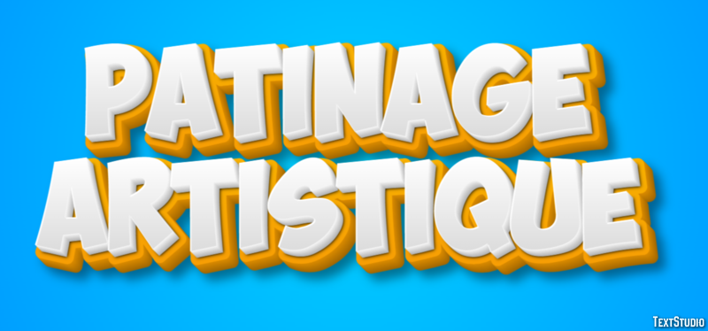 Patinage artistique Text Effect