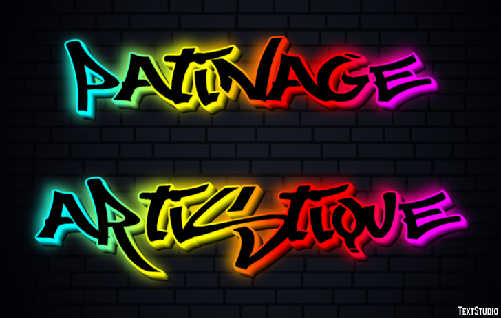 Patinage artistique Text Effect
