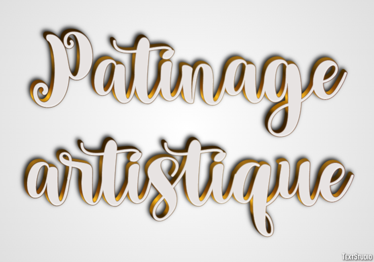 Patinage artistique Effet de texte