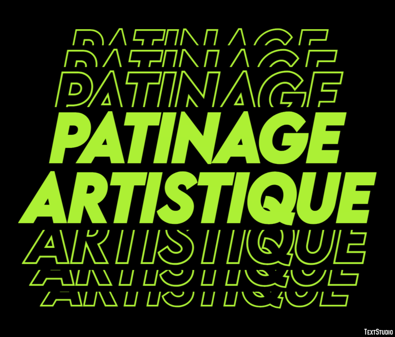 Patinage artistique Efekt tekstowy
